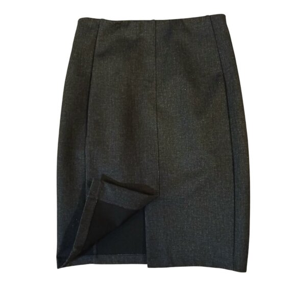 LIVERPOOL Dark Gray Career Skirt Size OP - EUC - Picture 2 of 8